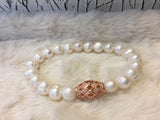 Isabella Bracelet - Wedding Edition - White Freshwater pearl