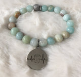 "Coffee is Life" Bracelet - Multiple gemstone options!