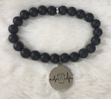 "Coffee is Life" Bracelet - Multiple gemstone options!