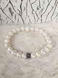 Charlotte Bracelet - White Freshwater Pearls