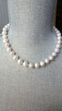 Knotted White Freshwater Pearl Necklace