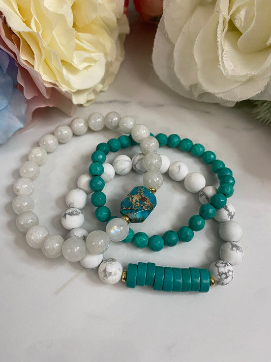 Nava Bracelet three piece stacking set