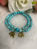 Elephant Bracelet - Turquoise Edition